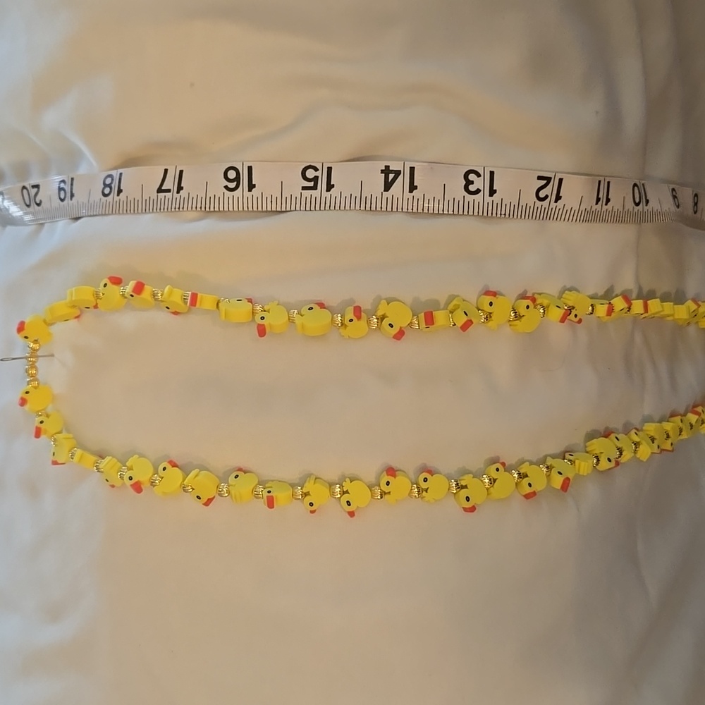 Chic Yellow Beaded Necklace
